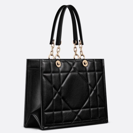 Replica Dior Medium Essential Tote Bag Archicannage Black Fake Dior Medium Essential Tote Bag Archicannage Black Replica