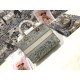 Replica Dior Large Lady D-Lite Bag Toile de Jouy Reverse Embroidery Gray Fake Dior Large Lady D-Lite Bag Toile de Jouy Reverse Embroidery Gray Replica