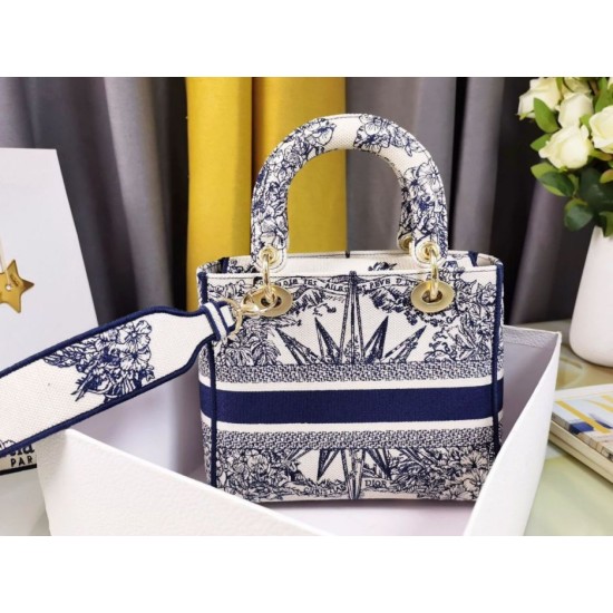Fake Dior Medium Lady D-Lite Bag Multicolor Rêve d'Infini Embroidery Blue Replica Fake Dior Medium Lady D-Lite Bag Multicolor Rêve d'Infini Embroidery Blue Replica