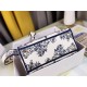 Fake Dior Medium Lady D-Lite Bag Multicolor Rêve d'Infini Embroidery Blue Replica Fake Dior Medium Lady D-Lite Bag Multicolor Rêve d'Infini Embroidery Blue Replica