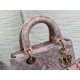 Replica Dior Lady D-Lite Medium Bag Toile de Jouy Reverse Embroidery Grey / Pink Replica Dior Lady D-Lite Medium Bag Toile de Jouy Reverse Embroidery Grey / Pink