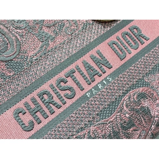 Replica Dior Lady D-Lite Medium Bag Toile de Jouy Reverse Embroidery Grey / Pink Replica Dior Lady D-Lite Medium Bag Toile de Jouy Reverse Embroidery Grey / Pink