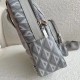 Replica Dior Mini Rider Sling Bag CD Diamond Canvas Gray