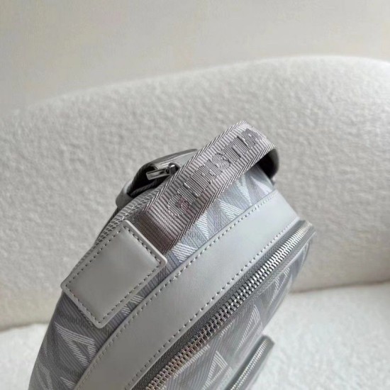 Replica Dior Mini Rider Sling Bag CD Diamond Canvas Gray