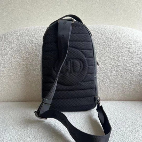 Replica Dior Mini Rider Sling Bag CD Diamond Canvas Black