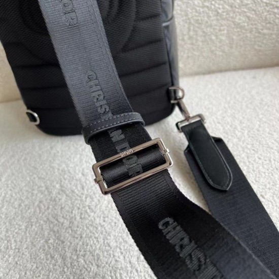 Replica Dior Mini Rider Sling Bag CD Diamond Canvas Black
