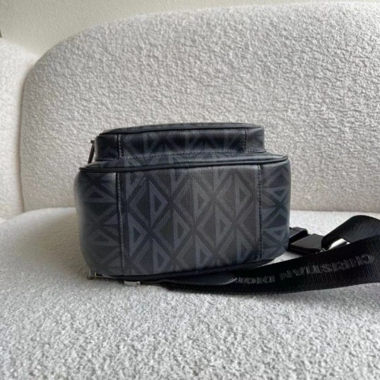 Replica Dior Mini Rider Sling Bag CD Diamond Canvas Black