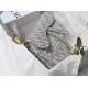 Replica Dior Saddle Bag Dior Oblique Embroidery Gray