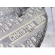 Replica Dior Saddle Bag Dior Oblique Embroidery Gray