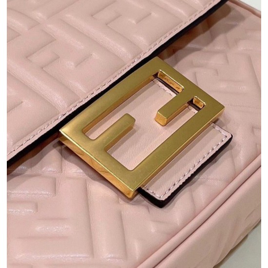 Replica Baguette Chain Midi Bag Nappa Pink