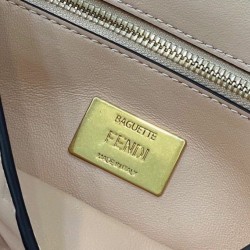 Replica Baguette Chain Midi Bag Nappa Pink