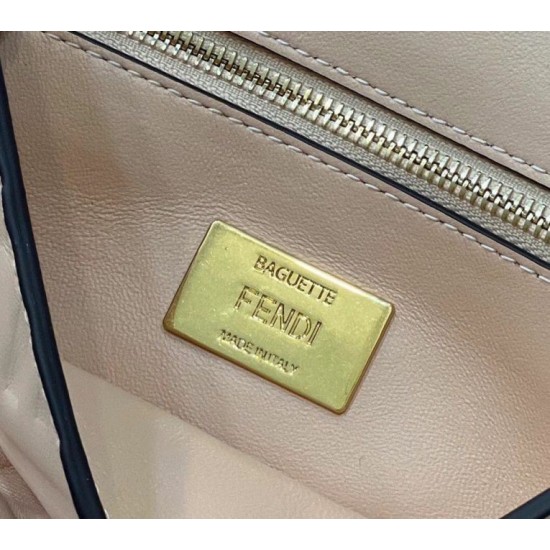 Replica Baguette Chain Midi Bag Nappa Pink