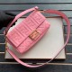 Fake Medium Baguette Bag FF Motif Pink Replica