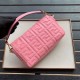 Fake Medium Baguette Bag FF Motif Pink Replica