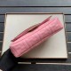Fake Medium Baguette Bag FF Motif Pink Replica