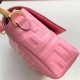 Fake Medium Baguette Bag FF Motif Pink Replica