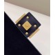 Replica Fendi 8BR600 Baguette Chain Midi FF tapestry fabric bag Navy Blue 