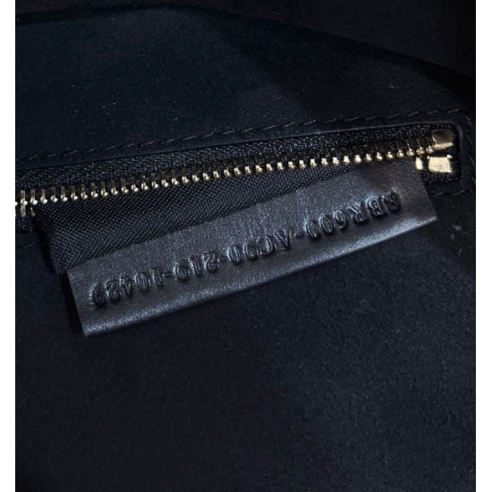 Replica Fendi 8BR600 Baguette Chain Midi FF tapestry fabric bag Navy Blue 