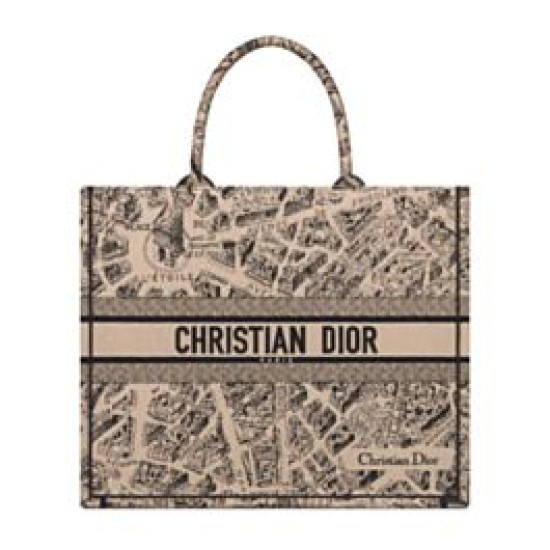 Replica Christian Dior Large Dior Book Tote Bag Apricot