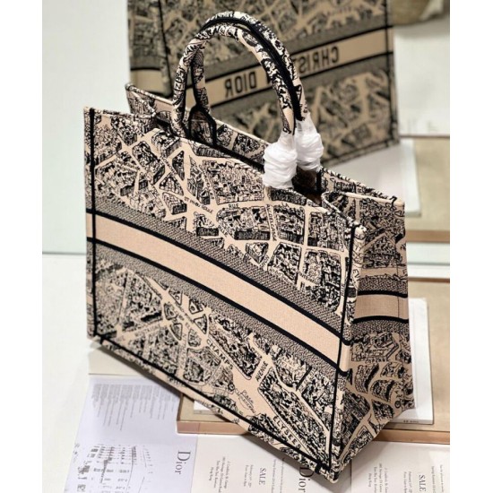 Replica Christian Dior Large Dior Book Tote Bag Apricot