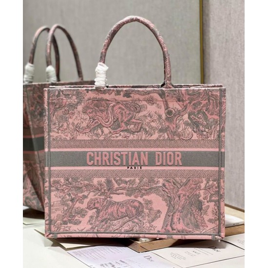 Replica Christian Dior Large Dior Book Tote Bag Pink