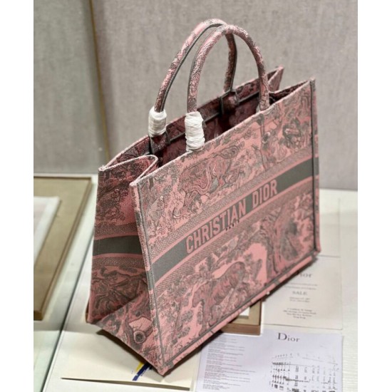 Replica Christian Dior Large Dior Book Tote Bag Pink