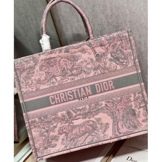 Replica Christian Dior Large Dior Book Tote Bag Pink