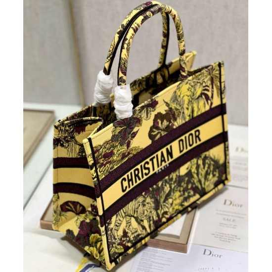 Replica Christian Dior Medium Dior Book Tote Bag Yellow