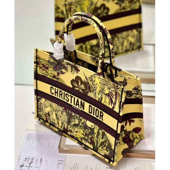 Replica Christian Dior Medium Dior Book Tote Bag Yellow
