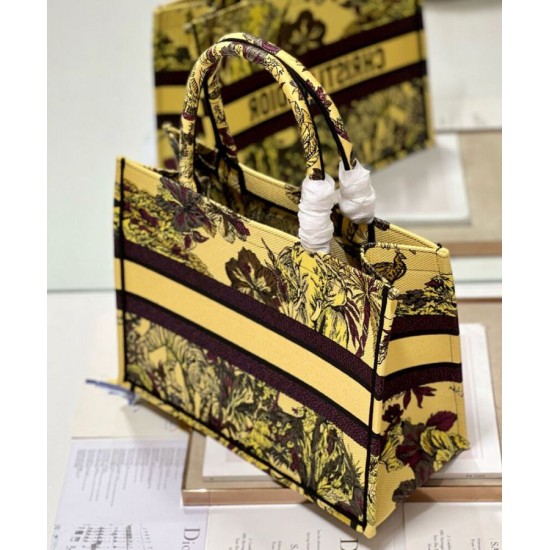 Replica Christian Dior Medium Dior Book Tote Bag Yellow
