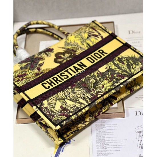 Replica Christian Dior Medium Dior Book Tote Bag Yellow