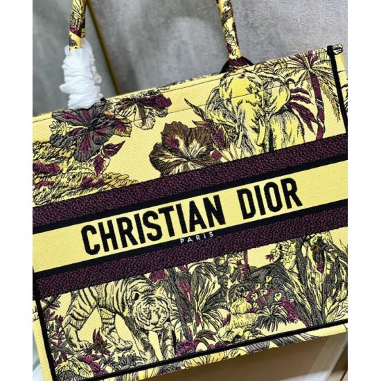 Replica Christian Dior Medium Dior Book Tote Bag Yellow