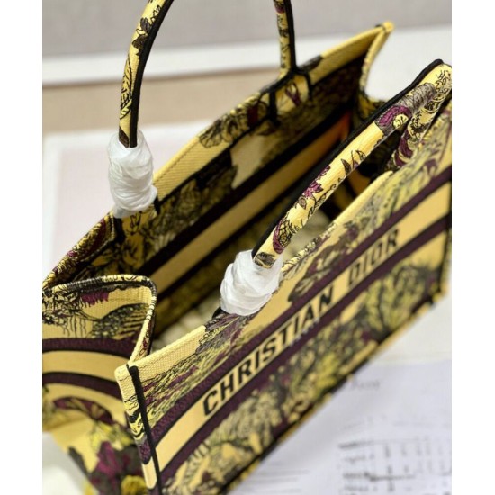 Replica Christian Dior Medium Dior Book Tote Bag Yellow