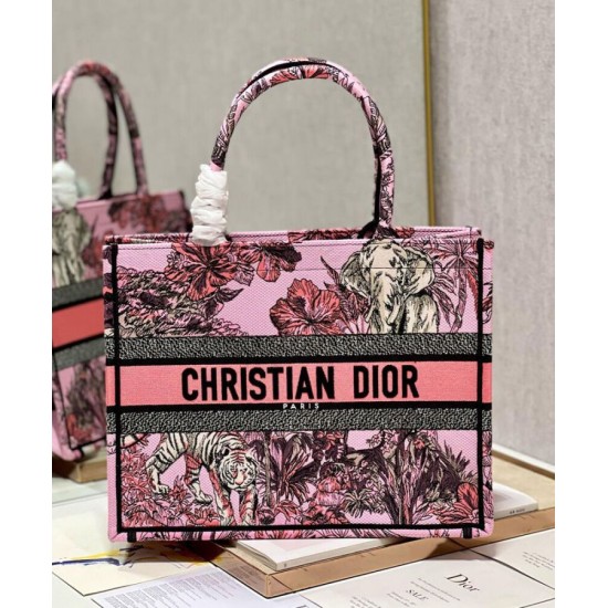 Replica Christian Dior Medium Dior Book Tote Bag Pink