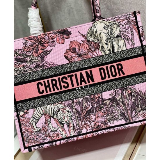 Replica Christian Dior Medium Dior Book Tote Bag Pink