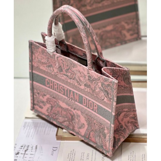 Replica Christian Dior Medium Dior Book Tote Bag Pink