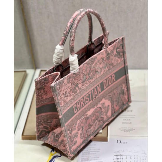 Replica Christian Dior Medium Dior Book Tote Bag Pink