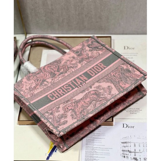 Replica Christian Dior Medium Dior Book Tote Bag Pink
