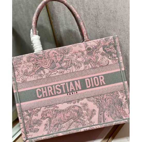 Replica Christian Dior Medium Dior Book Tote Bag Pink