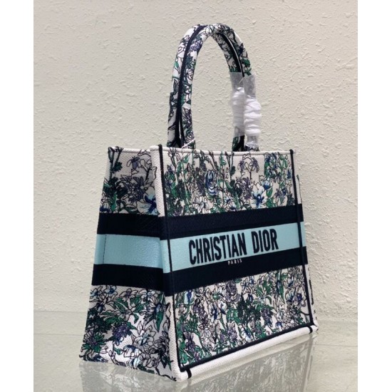 Replica Christian Dior Medium Dior Book Tote Bag Blue