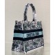 Replica Christian Dior Medium Dior Book Tote Bag Blue