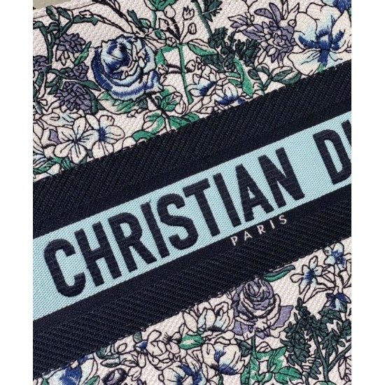 Replica Christian Dior Medium Dior Book Tote Bag Blue