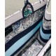 Replica Christian Dior Medium Dior Book Tote Bag Blue