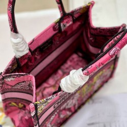 Replica Christian Dior Small Dior Book Tote Bag Peachblow