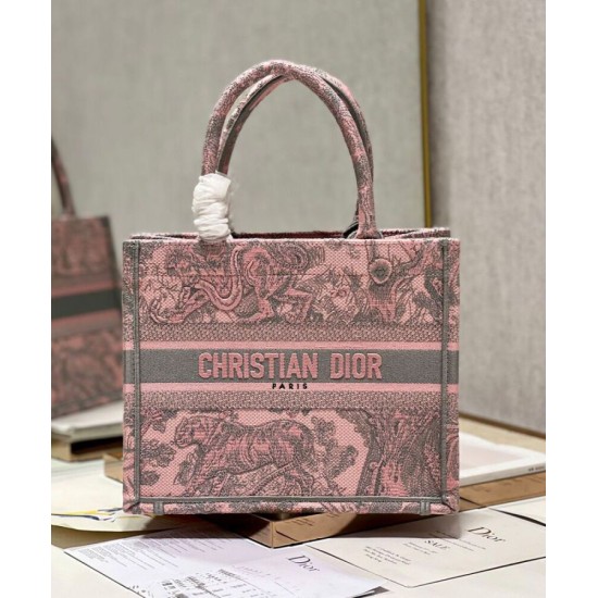 Fake Christian Dior Small Dior Book Tote Bag Pink Replica