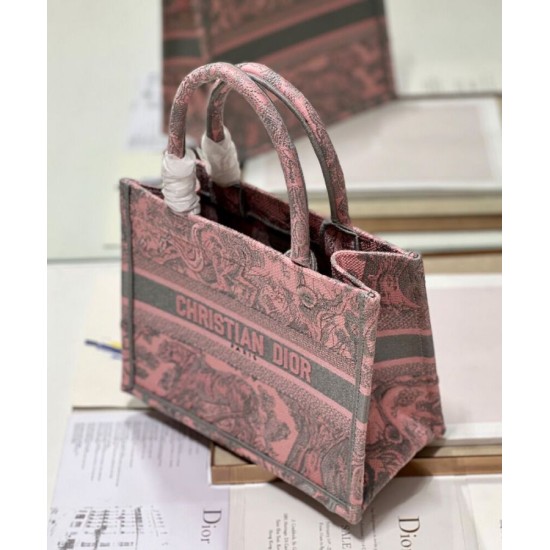 Fake Christian Dior Small Dior Book Tote Bag Pink Replica