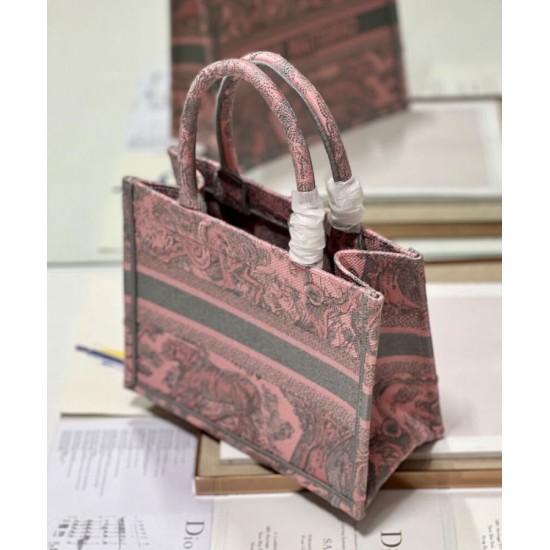 Fake Christian Dior Small Dior Book Tote Bag Pink Replica