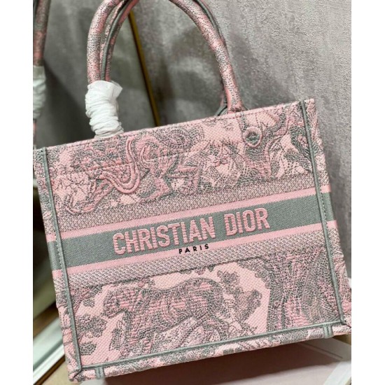 Fake Christian Dior Small Dior Book Tote Bag Pink Replica