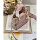Replica Christian Dior Mini Lady D-Lite Bag Pink