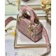Replica Christian Dior Mini Lady D-Lite Bag Pink